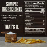 Beef Tallow Potato Chips - Sea Salt