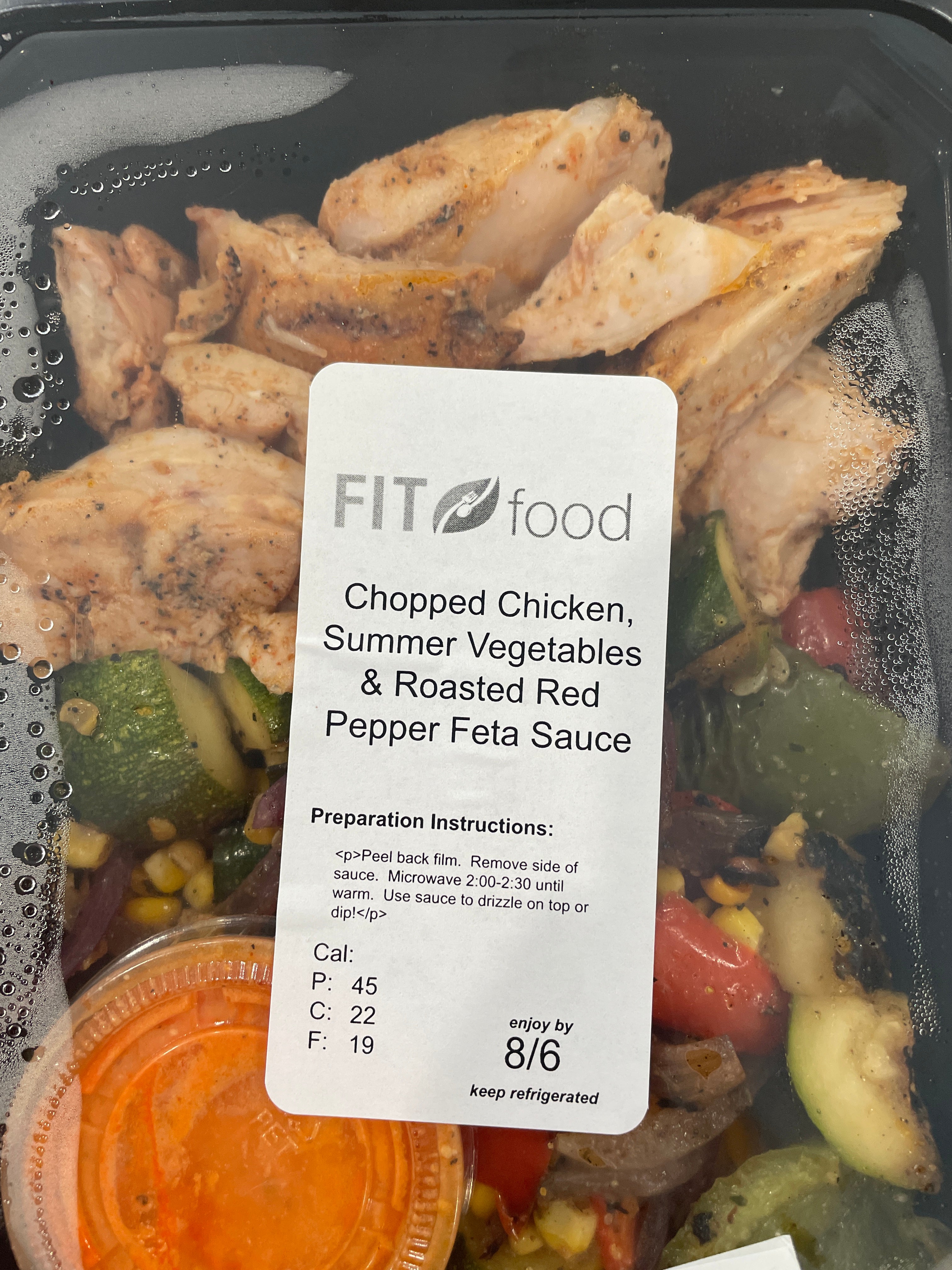 Chopped Chicken Summer Vegetables - Fit Food